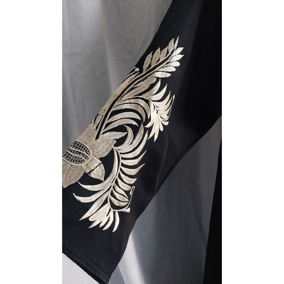 AKARU Embroidery Long Sleeve Dress Abaya Medium - Picture 5 of 8